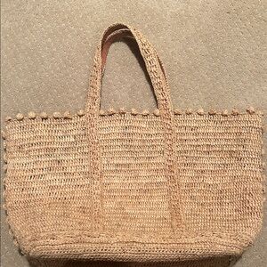 Vanessa Bruno Raffia Cabas Tote